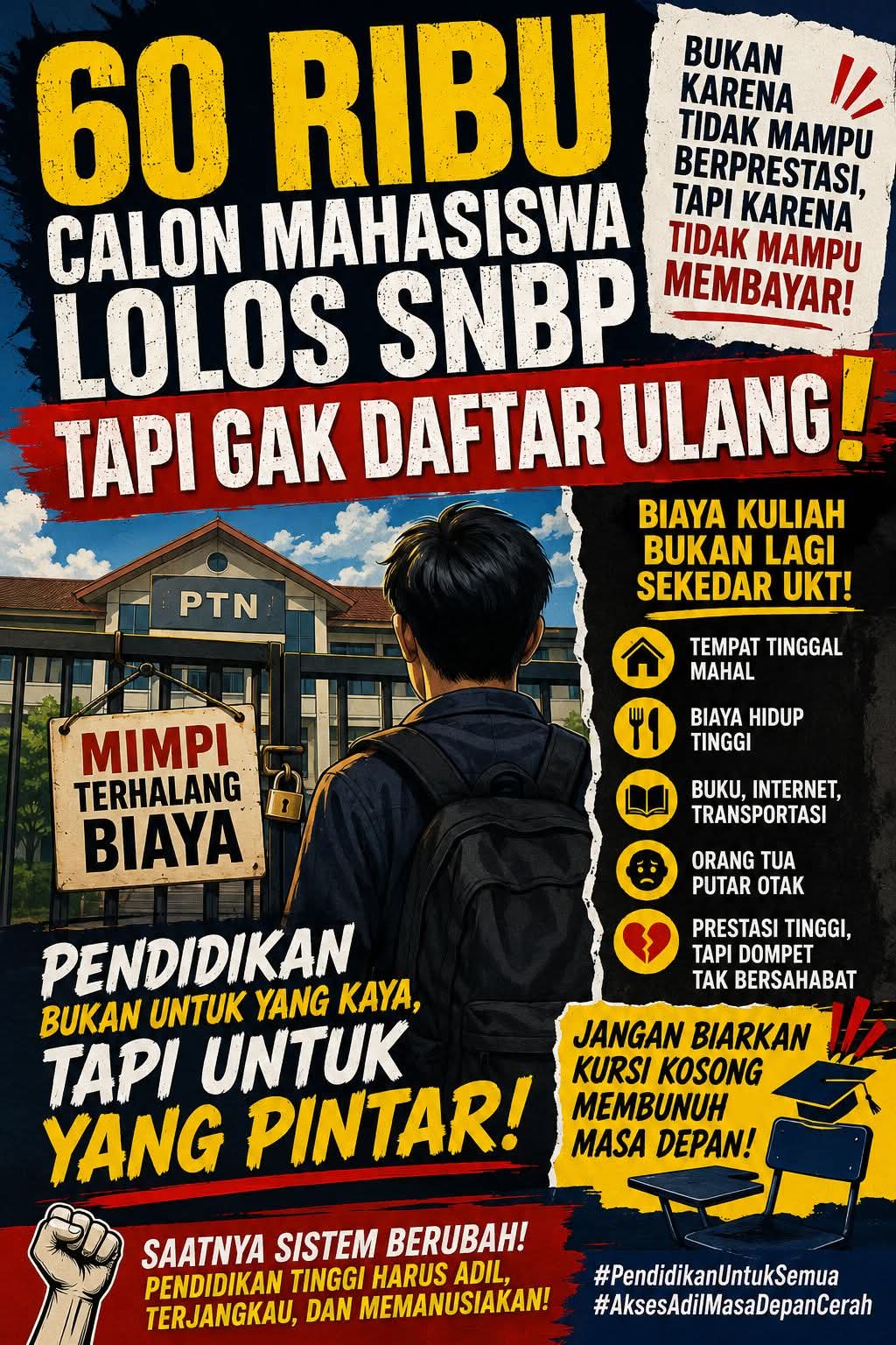 Prstasi Terhenti di Gerbang Kampus Ketika Biaya UKT Menghalangi Masa Depan